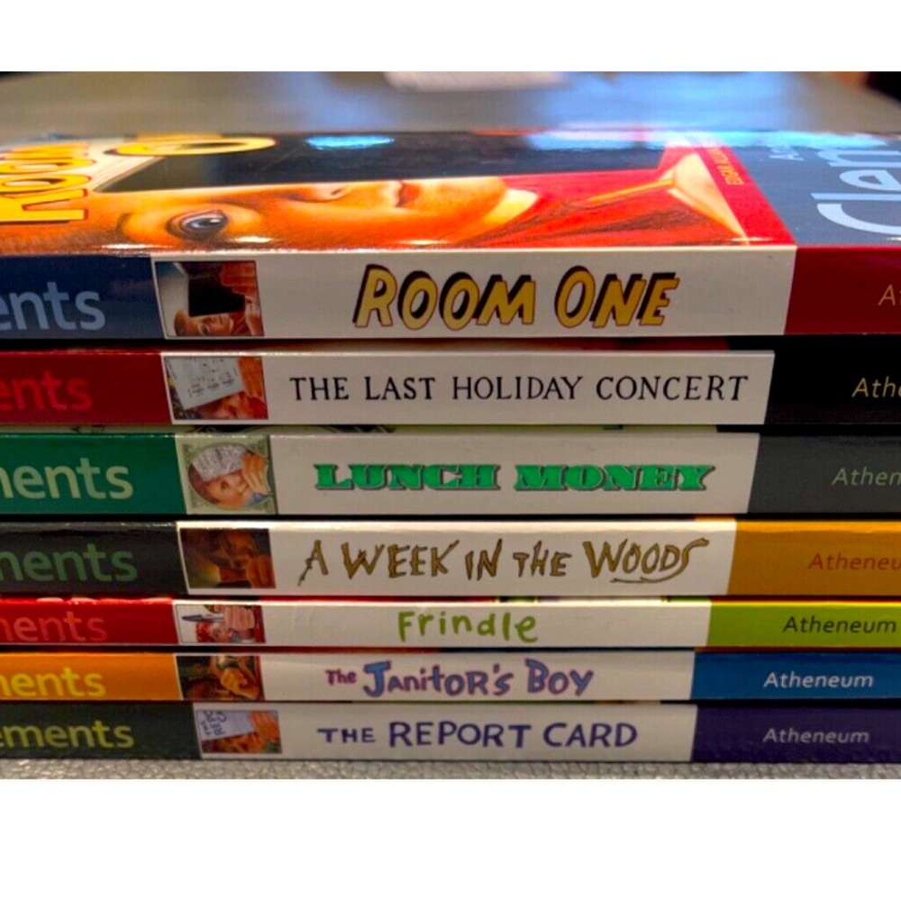 Lot of 7 Andrew Clements books